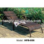 2013 hot sale high quality aluminium beach lounger with wicker rattan