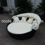 Luxury Outdoor Wicker Patio Furniture Daybed with Canopy-ROOTS-TC-01-4