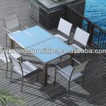 Bohemia 304#s/s imprinted glass rectangular table sets