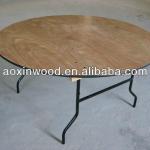 Round Plywood Table PVC edge for rental / sale / hotel