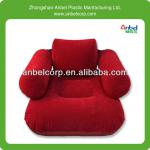 Flocked PVC inflatable chair for adults