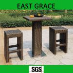 PE SGS outdoor rattan furniture of PE outdoor garden coffee bar rattan chair