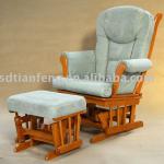 2013 baby TF29T OAK wood color in Lime fabric Recliner Glider Chair