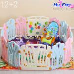 12+2 Plastic Baby Playpen Baby Playpen Plastic Playpen HF-K004 HF-K004