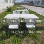 152cm Catering table, plastic banquet party picnic folded table. 5Ft plastic banquet table for 6 seater from china HY Z152