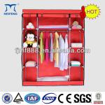 16mm Non-woven Assemble Folding Fabric Wardrobe With Three Sections 99G150 Fabric Wardrobe