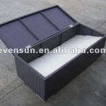 1p outdoor synthetic rattan wicker storage box ESR-21332