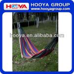 2*1.6m color bar outdoor hammock with sticks and rope for single GP10271