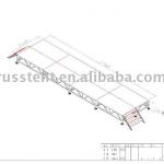 2.44mx9.76m plywood stage,adjustable height 0.6m-0.8m-1.2m-2m two stairs plywood stage stage-22