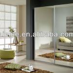 2 glass door laminate MDF sliding door integral wardrobe 2013 new design SM-39