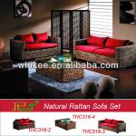 2 Seater Rattan Salon Furniture Sofa THC316