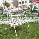 2 seats metal frame patio swing with comfortable cushion G1021P