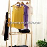 2-Tier Multi-functional Wooden Clothes Hanger/ Clothes Rack / Coat Rack XDLS01