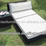 2012 popular wicker rattan furniture double bed 2903