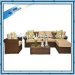 2012 Top quality PE rattan modern royal furniture sofa set WMA001