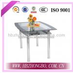 2013 best sale rectangle glass dining table ZB122059-2