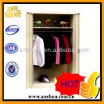 2013 cheap metal double door bedroom color wardrobe AS-004