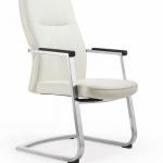 2013 hot Modern white leather office metal student chair 90613