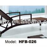 2013 Hot sale Creative rattan elegant chaise lounge HFB-026