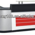 2013 hot sale new style beauty salon funiture fashion modern reception desk 180 180