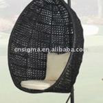 2013 Hot sale Outdoor pe rattan rattan outdoor rattan hanging egg chair SG-JHA-178B