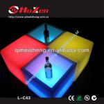 2013 hot sale plastic rechargeable led cube furniture (L-C43) L-C43