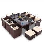 2013 Hot Sale Poly Synthetic Outdoor Rattan Table and Chair Furniture (HL-6039) HL-6039