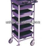 2013 hot sell plastic salon trolley E7116