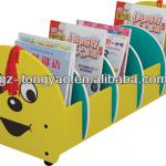 2013 lovely and new design wooden bookshelf for children TY-13413