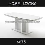 2013 modern dinning table , highgloss folding dinning table 6675