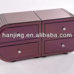 2013 modern high quality mirror TV stand, red silver decorative mirrored TV stand HJ-B051