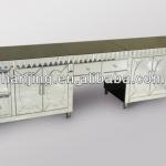 2013 modern high quality mirror TV stand, silver decorative mirrored TV stand HJ-B050