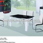 2013 modern tempered glass dining table for living room DT002