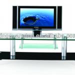 2013 new design metal leg and tempered glass TV stand KL006