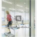 2013 new design office soundproof tempered glass partition with integrated blinds 36