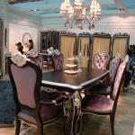 2013 New Dseign classical luxury leisure diningroom set, No. 1 dream solid wooden table and chair BA-1205 &amp; 2705