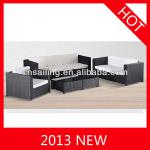 2013 new garden rattan sofa indoor rattan furniture rattan sofa 6129