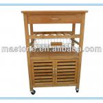 2013 new natural bamboo kitchen trolley DC003