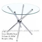 2013 New Top Round Glass Dining Table J-07