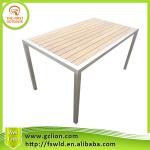 2013 Outdoor 304 stainless steel teak table KSDT-004