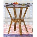 2013 Outdoor Bamboo like aluminum table/Bamboo like furniture/Starbucks Coffee table for outside BZ-TB004