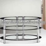 2013 popular design glass TV stand furniture for living room HRV-99