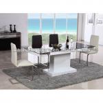 2013 Trendy extending dining table tempered glass dining sets XHZ-001  XHY-001 for dining sets