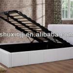 2013 white lift storage leather bed LBD-A66