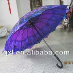 2014 fashion doubler layer straight umbrella QXL-S0092