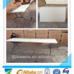 2014 hot sale outdoor furniture high quality HDPE white beer foldable garden/camping table WR-Z183