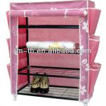 2014 Hot Sell Folding Plastic Shoe Rack with Cover (TH2703) TH2703