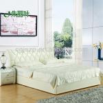 2014 Modern Good Quality Double Leather Bed CG-LBD127