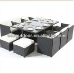 2014 Modern rattan outdoor dining furniture DH-9588