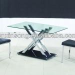 2014 Modern tempered glass dining room dining table B26